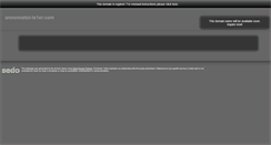 Desktop Screenshot of annoncetoi-le1er.com