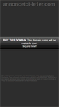 Mobile Screenshot of annoncetoi-le1er.com